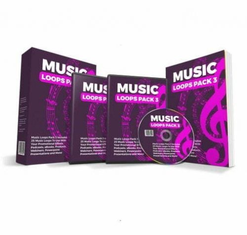 25 Royalty-Free Music Loops Pack 3 - with Resell Rights