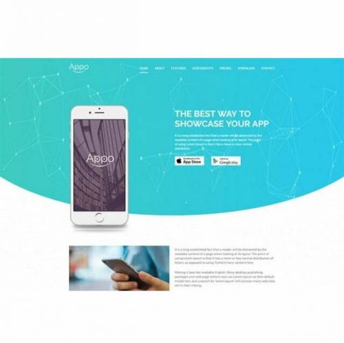 App Landing Page - HTML Template